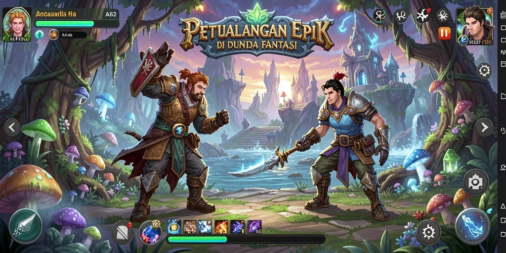 Tampilan menawan dari gameplay RPG yang mengasyikkan.