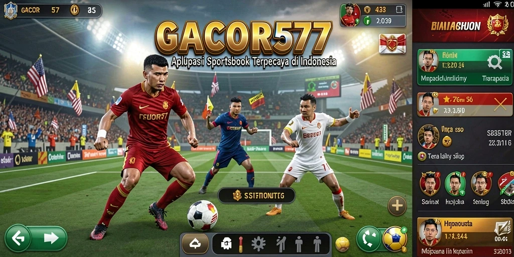 Tampilan antarmuka GACOR577 yang menarik dan informatif untuk taruhan olahraga.