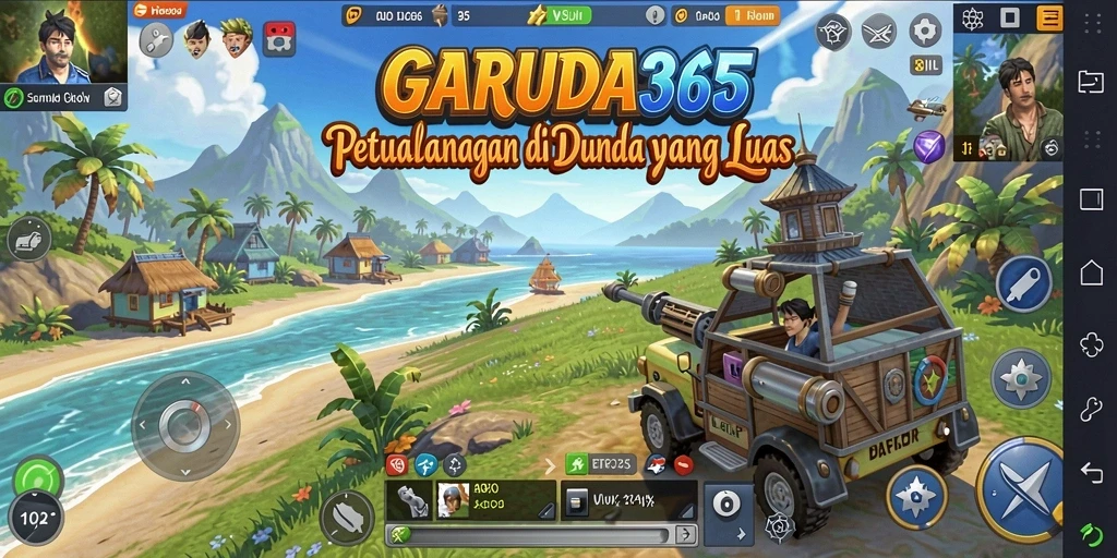 Screenshot GARUDA365 menunjukkan eksplorasi dunia terbuka yang menakjubkan.