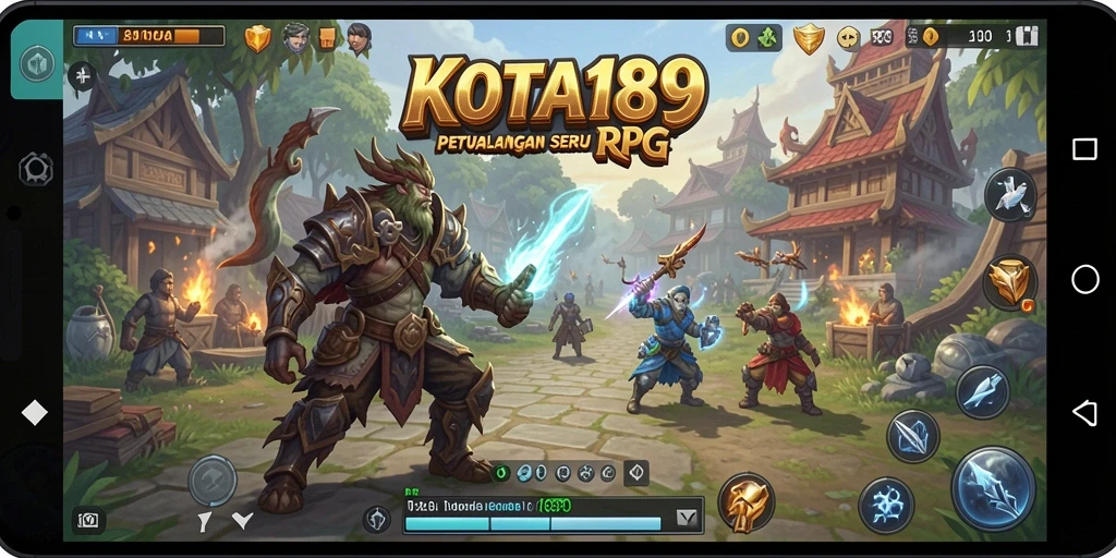 Tangkapan layar KOTA189 menunjukkan karakter dalam aksi di dunia RPG yang penuh warna.