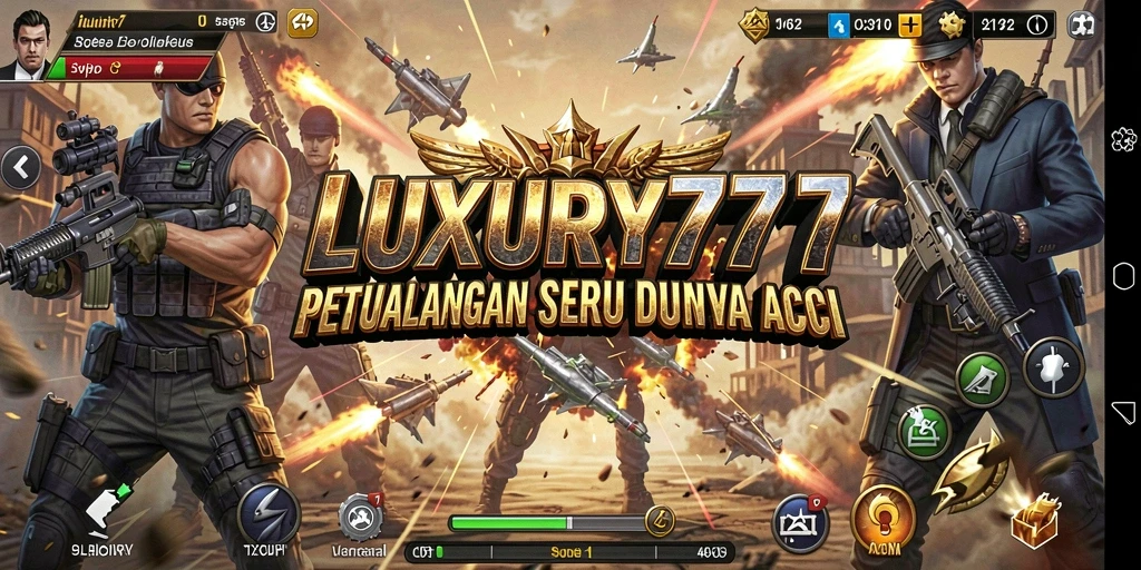 Tampilan aksi menegangkan saat bertarung di LUXURY777.
