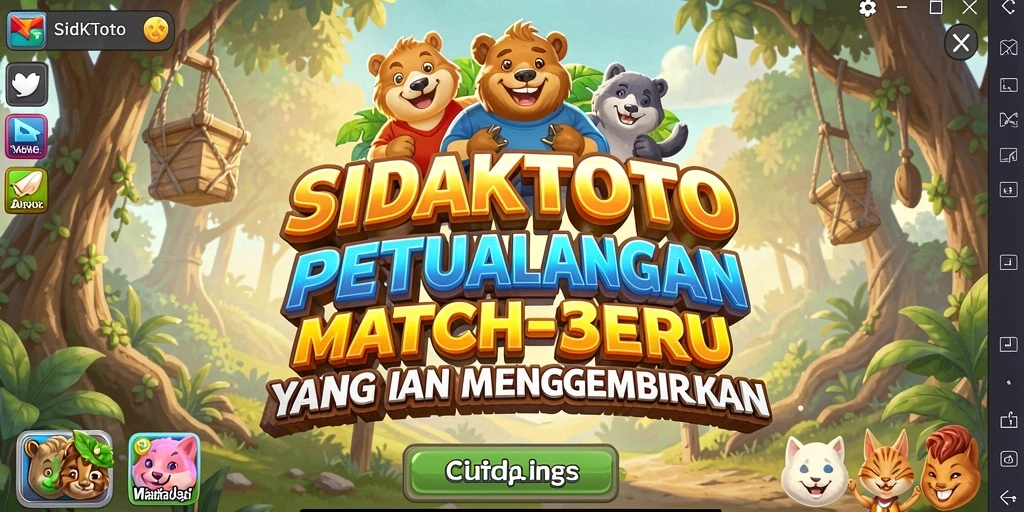 Screenshot gameplay SIDAKTOTO yang menampilkan keseruan match-3.